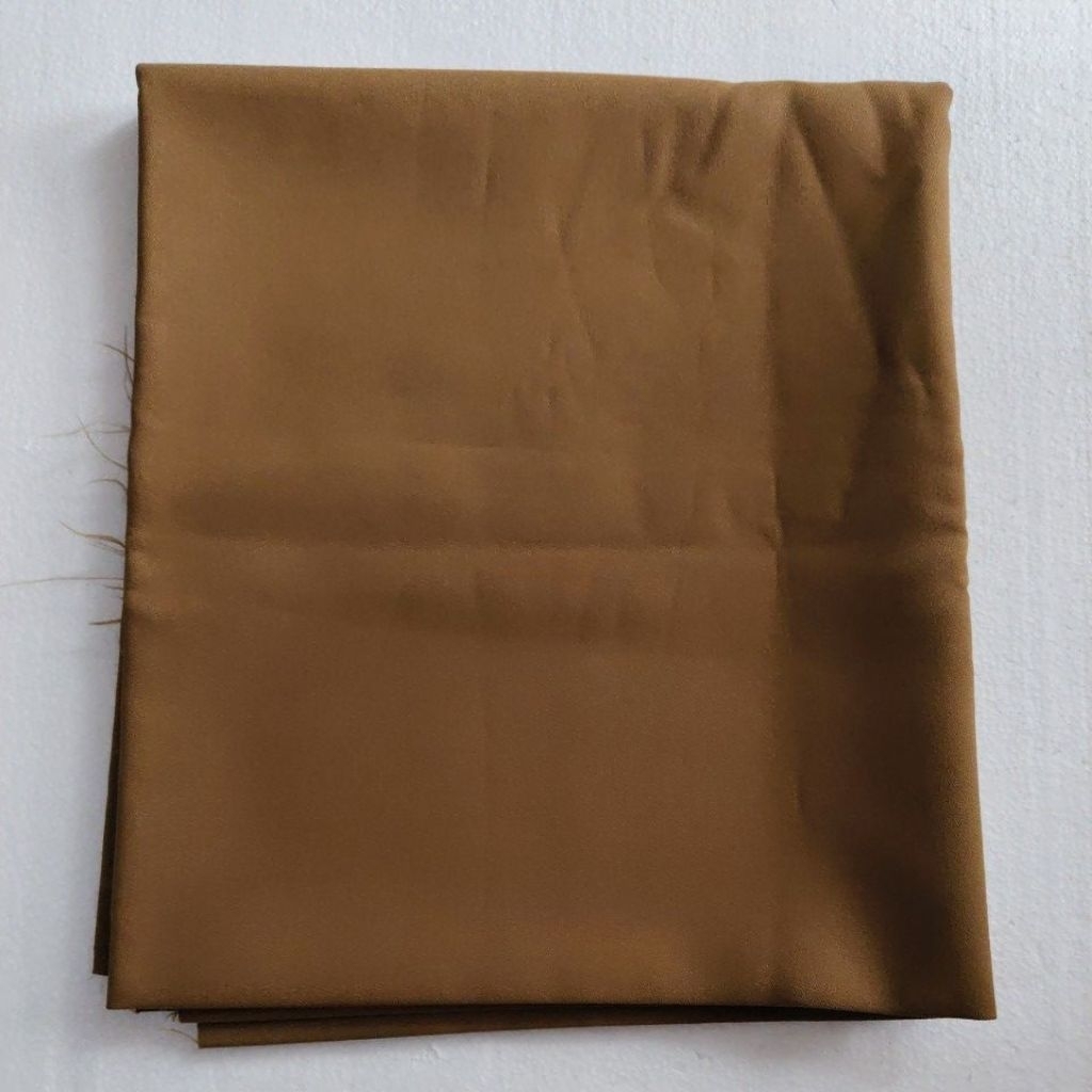 Kain Satin Duchess / Bridal Premium, Coklat Karamel, 1,25mX1, 5m