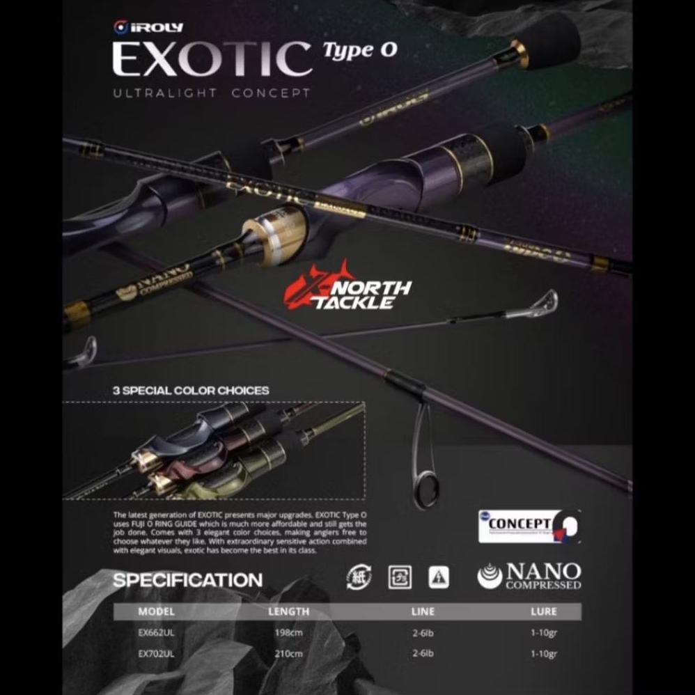 ROD SPINNING IROLY EXOTIC TYPE 0 ULTRALIGHT CONCEPT