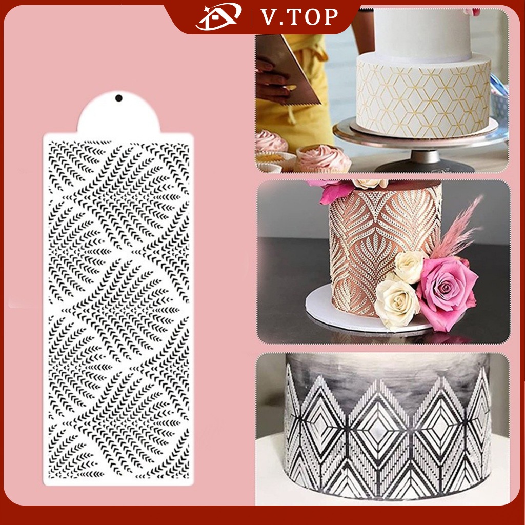 Cake stencil stensil Lace Pattern Motif Batik Stensil Cake Dekorasi Kue pinggiran kue hati snowflake