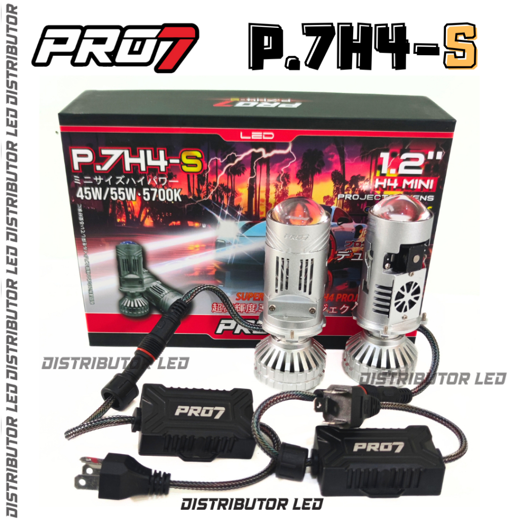 MINI PROJECTOR BILED PRO 7 PRO7 P.7H4-S P7H4S PNP H4 45/55W