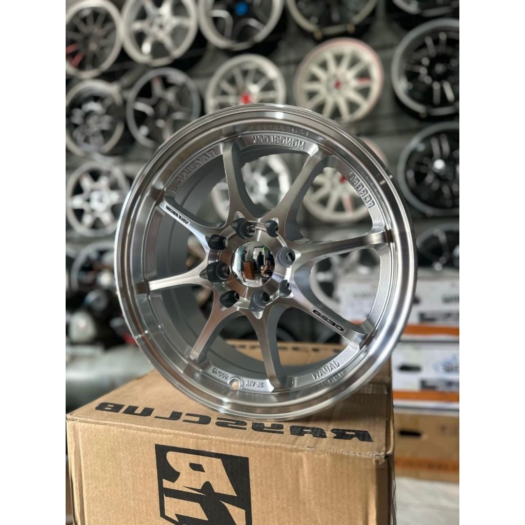 velg mobil ce28 r15 full polish lebar 6,5 et40 kondisi baru