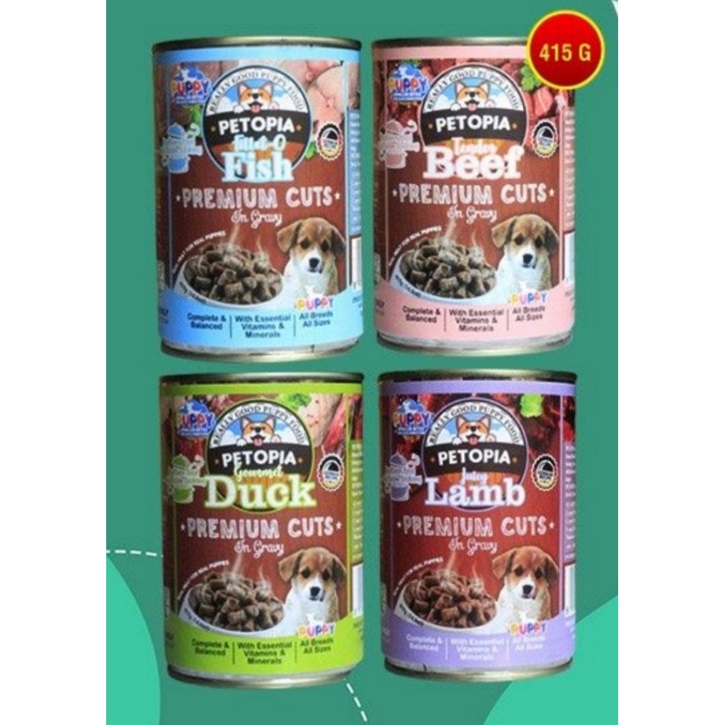 Petopia Kaleng Premium Cuts Puppy - 415gr