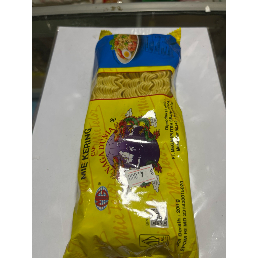 Mie telur /mie kering cap 3 naga