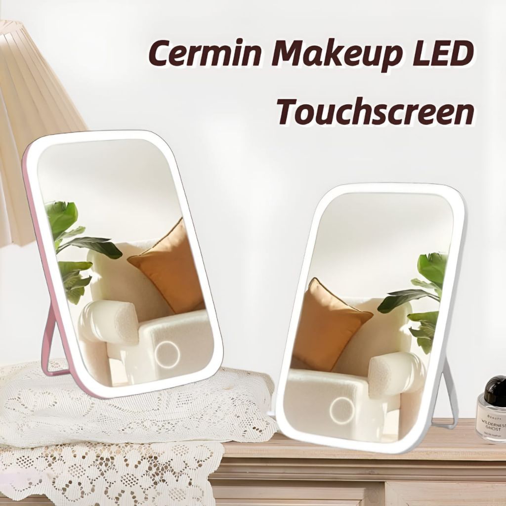 Cermin LED | Kaca Lampu Touchscreen Charger •Supergiant•