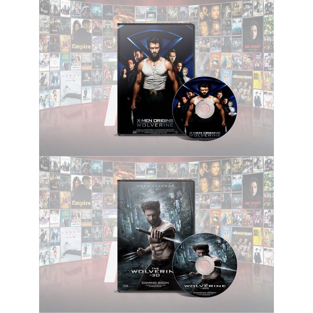 DVD X-Men Origins Wolverine (2009) + DVD The Wolverine (2013)
