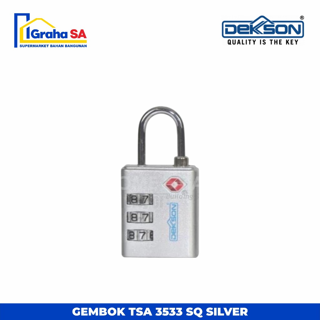 DEKKSON GEMBOK TSA 3533 SQ SILVER