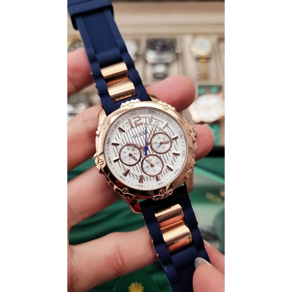 JAM TANGAN WANITA GUESS RUBBER