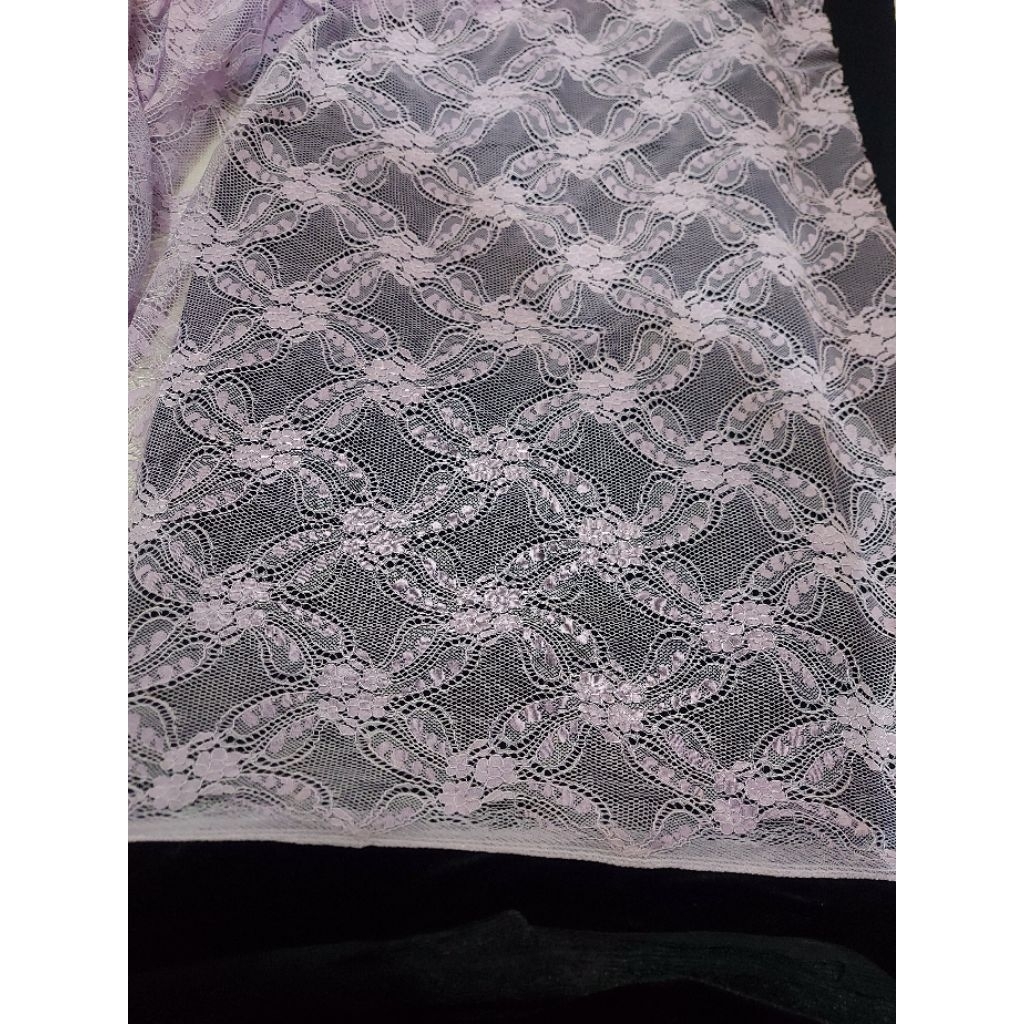 kain brokat premium  - kain brokat luxury  - kain brokat kebaya  - kain brokat original ( Lilac) kj