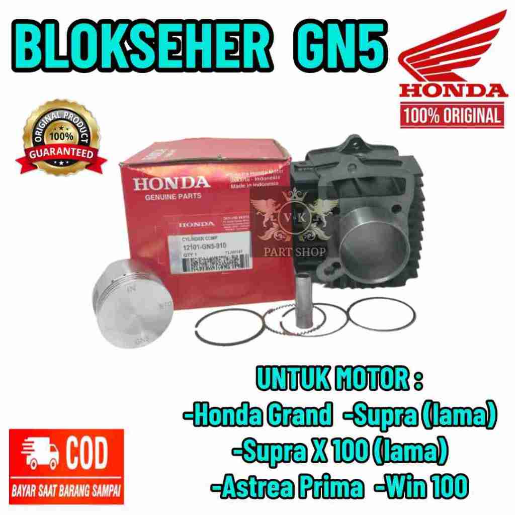 Blok Seher KODE-GN5 Asli Original Honda Grand/Supra (lama)/Supra X 100(lama)/Astrea Prima/Win100 ORI