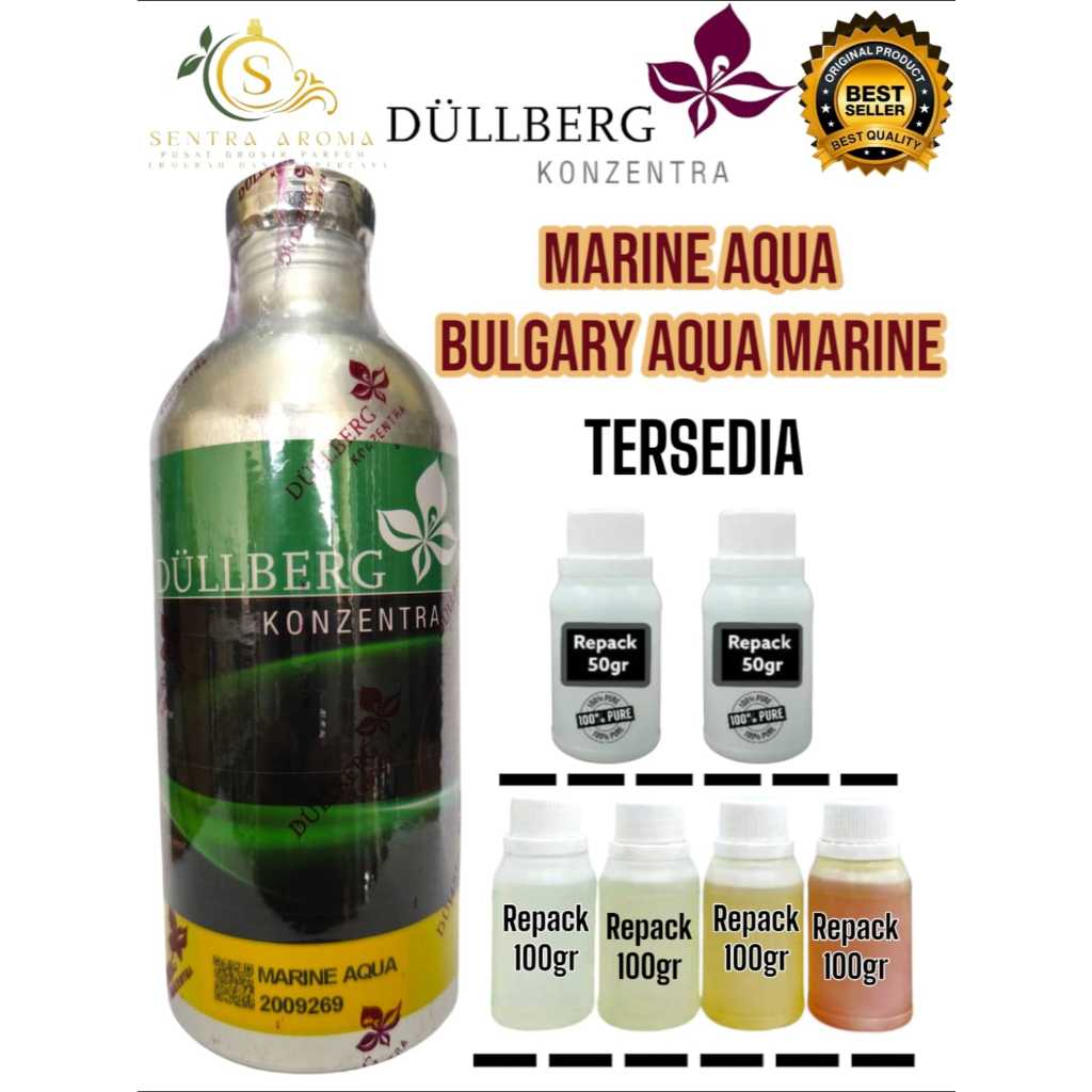 [50 & 100 GRAM] MARINE AQUA { Blgari Agua Marne } By Dullberg Bibit Murni Dari Kemasan Segel Kaleng