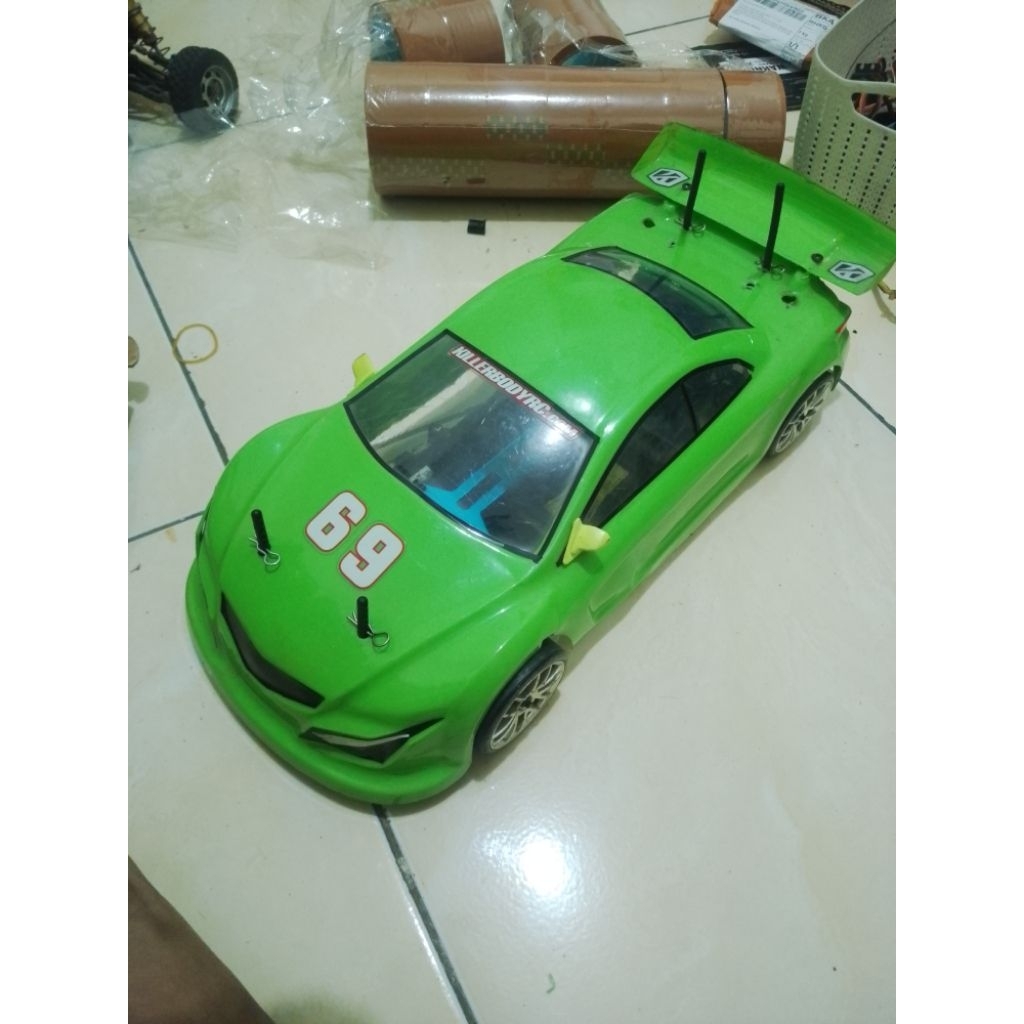 kit rc car hsp flying fish ff drift onroad rally 1/10 kit only tanpa part electrical