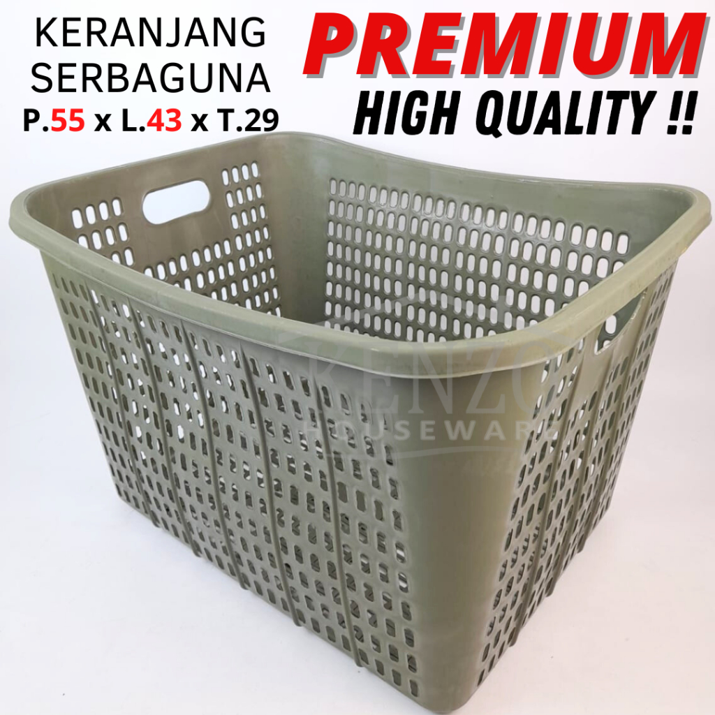 KARGO Keranjang Baju Laundry Pakaian Kotor Keranjang Kotak Plastik Besar Kuat