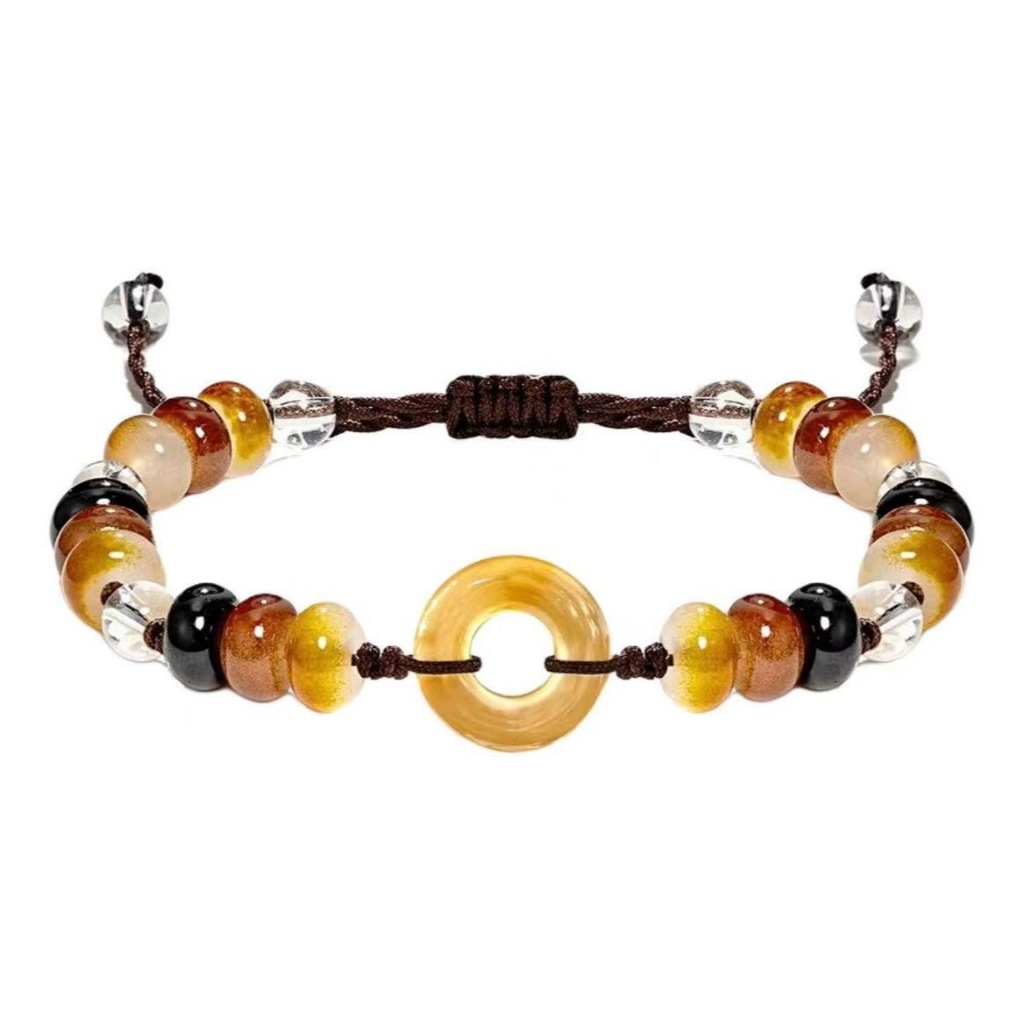 COD Gelang Serut Wanita Tali Tenun Gesper Gelang Couple Pasangan Retro Cina Baru Fashion Aksesoris