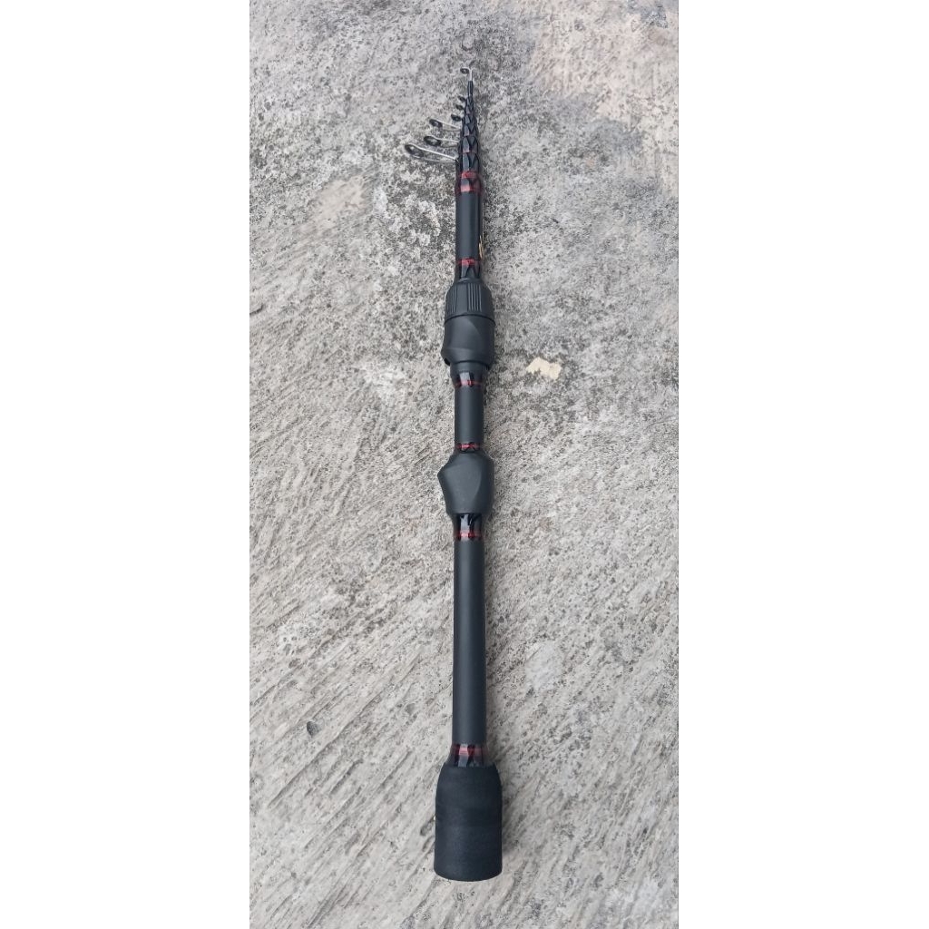 joran kanzo telescopik fiber kaku terkuat  4-8lb telescopik gabus kocolan telescopik travel rod