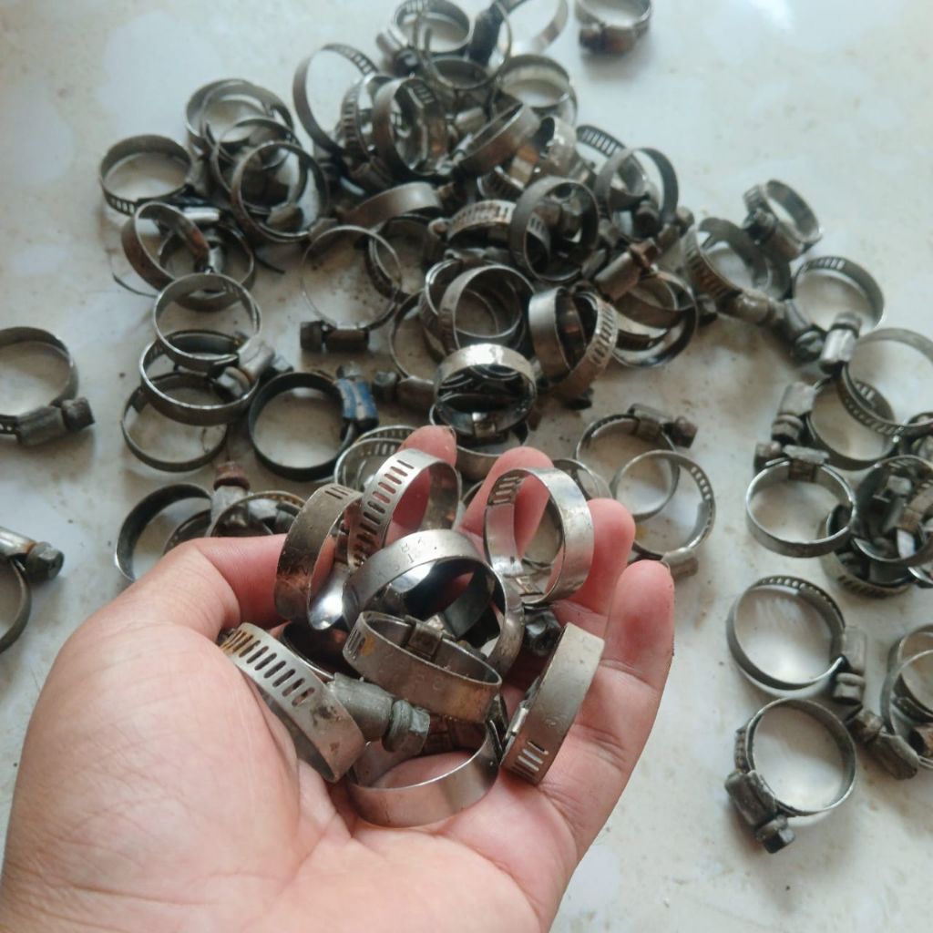 Klem Clamp Selang Radiator atas bawah Ninja RR/R/SS Original