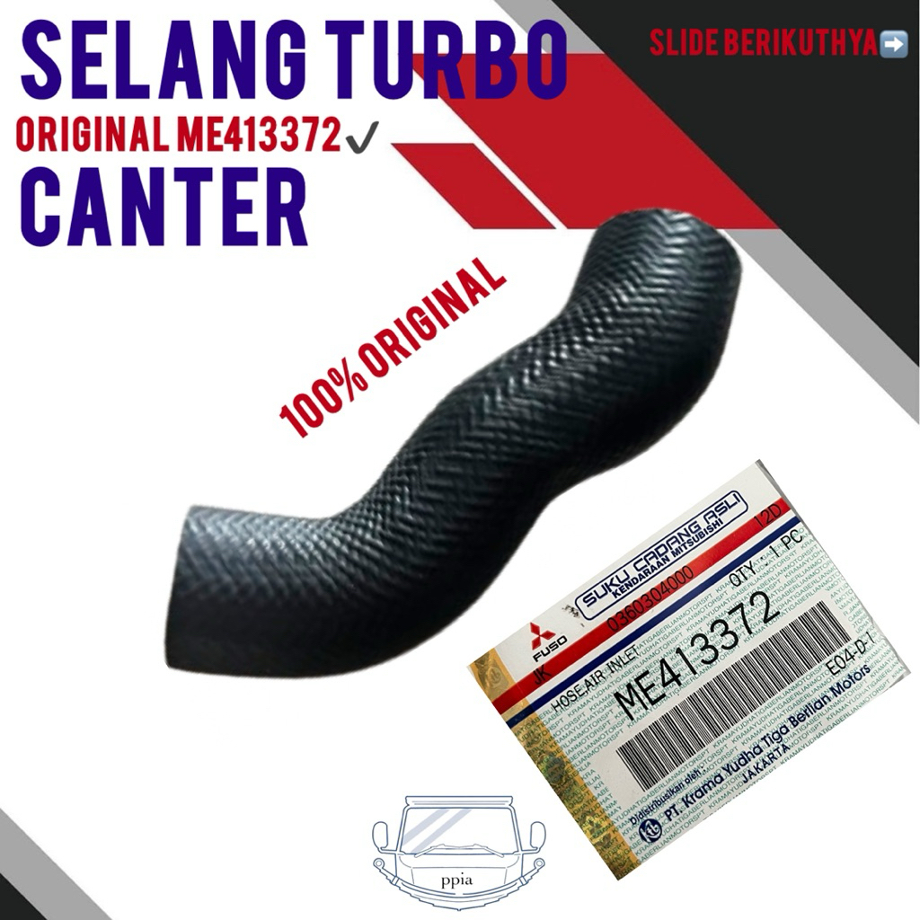 selang turbo canter original ME413372 / selang hawa turbo canter asli / selang intercooler turbo can