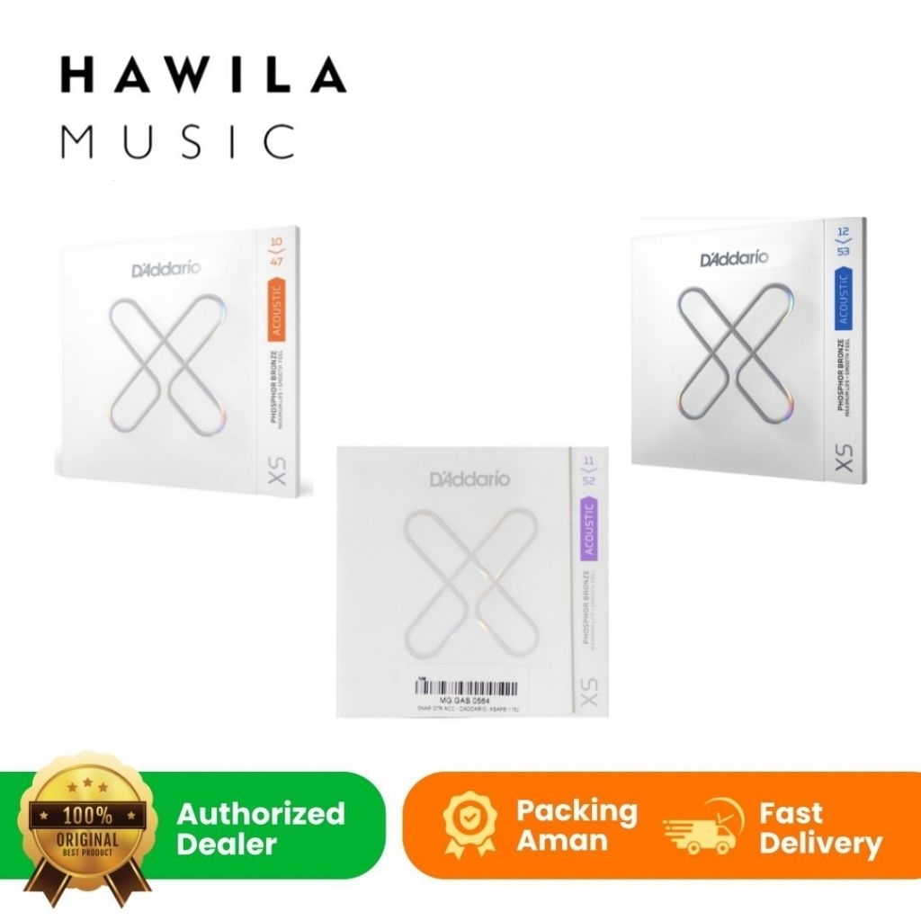 Senar Akustik Daddario XSAPB 1253 , Daddario XSAPB 1152 , Daddario XSAPB 1047 ORIGINAL