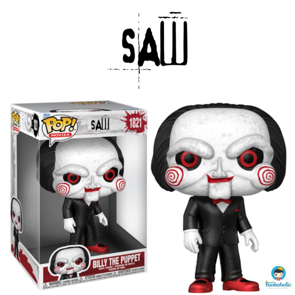 Funko POP Movies Saw - Billy the Puppet 10th Anniversary 10" Jumbo #1821
