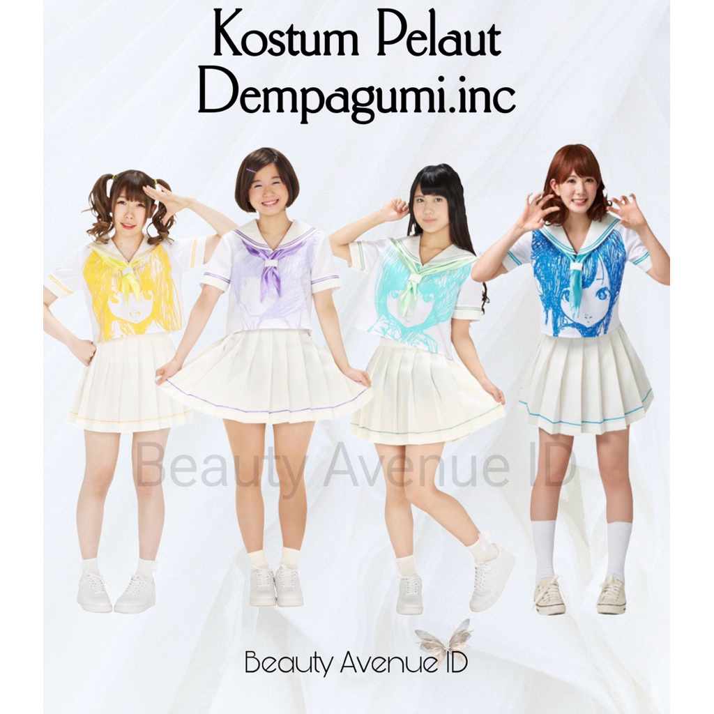 Kostum Cosplay Costume Dempagumi.inc Cosplayer Sailor Student Dance Costumes