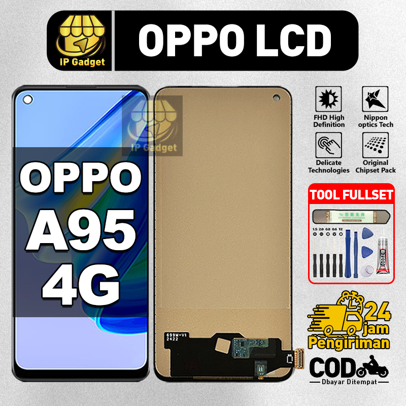 ORI FOR LCD OPPO A95 4G Fullset Original LCD HP OPPO A95 4G Asli Touchscreen Layar Sentuh HP COD