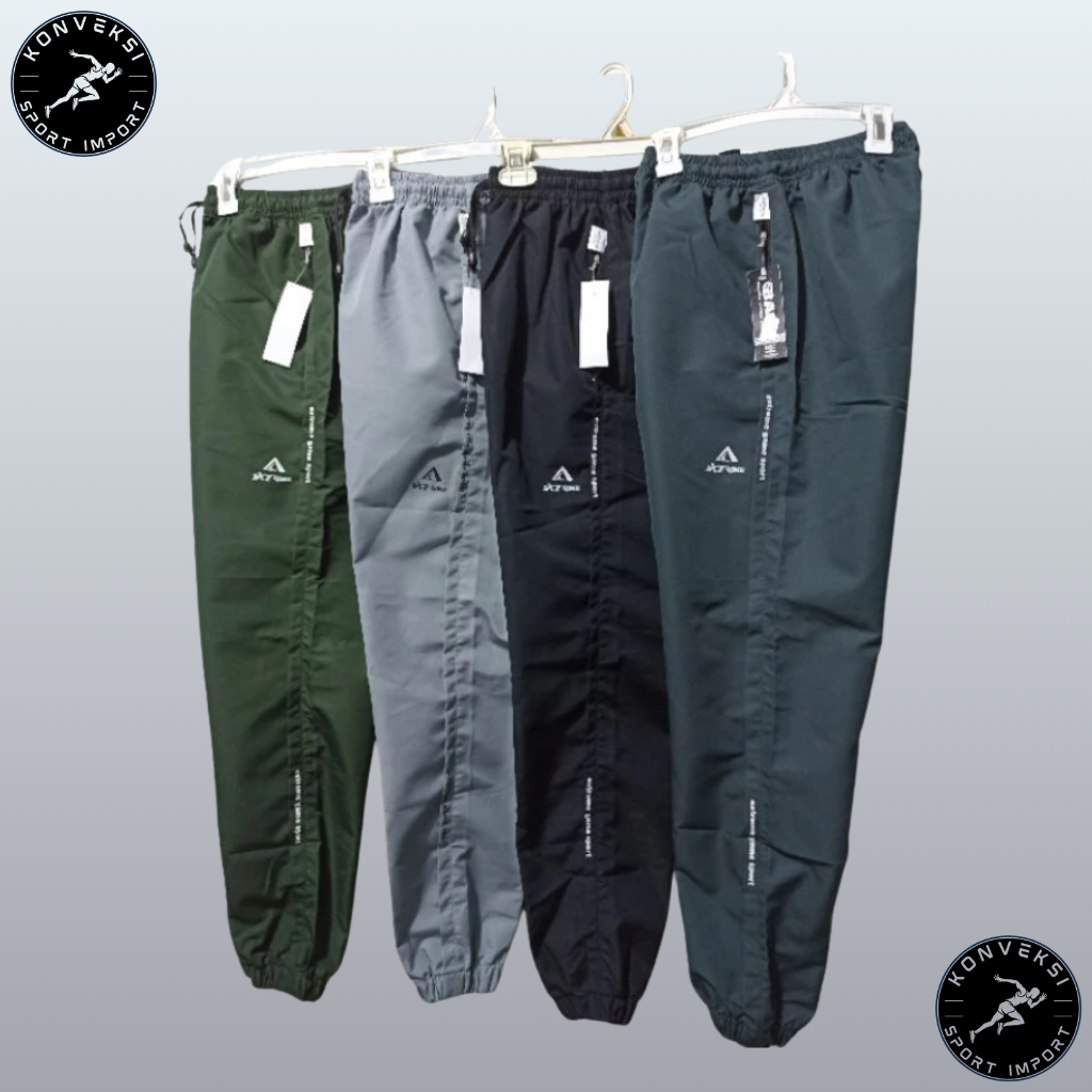 Celana Panjang Olahraga Parasut Import Pria Wanita Training Jogger Original Premium