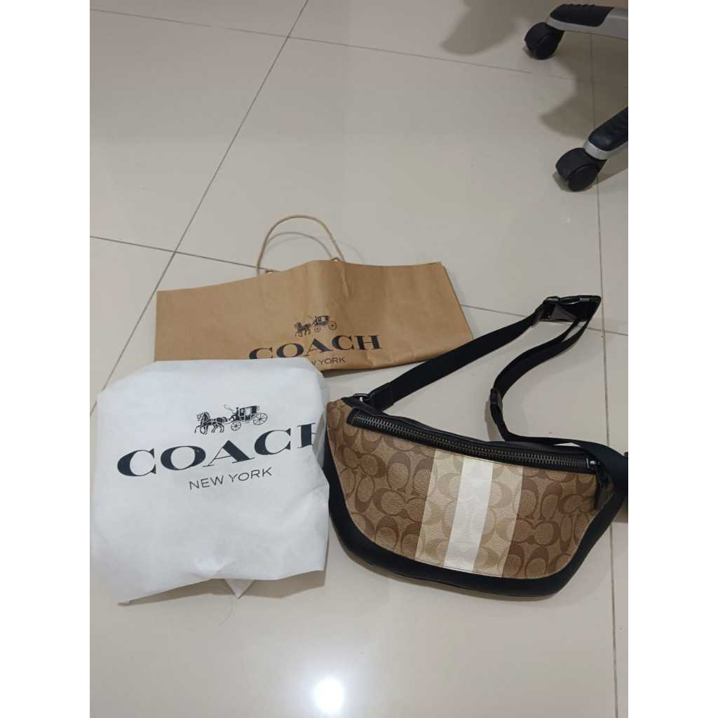 TAS COACH WAISTBAG ORIGINAL BEKAS SEPERTI BARU