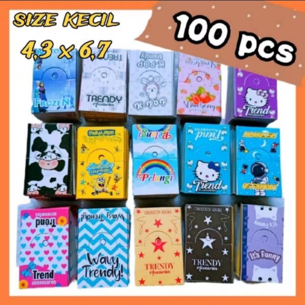 kertas hang tag label aksesoris / hang tag produk / hang tag kemasan