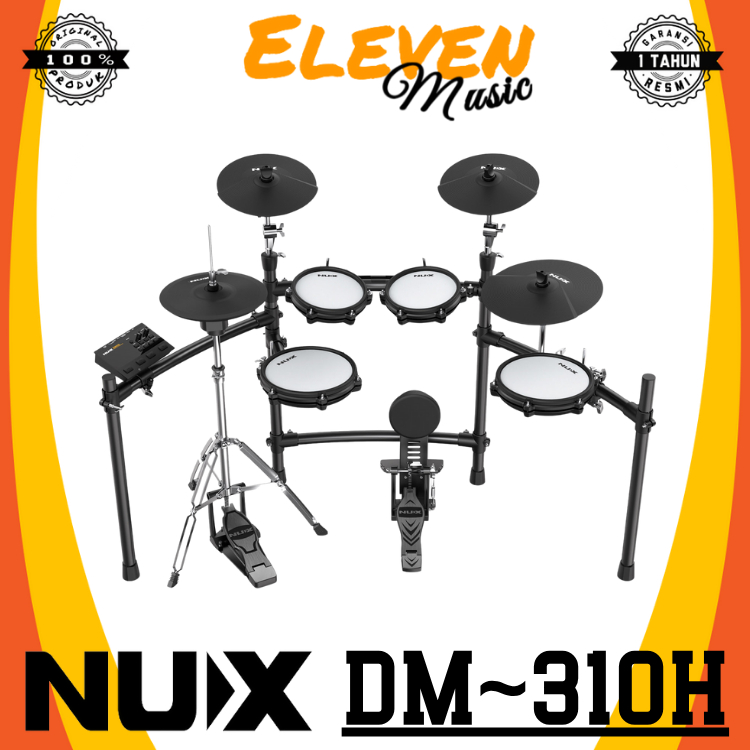 Nux DM310H Drum Electric All Mesh Head Portable Digital Drum Original Dm-310H Paket Hi-Hat