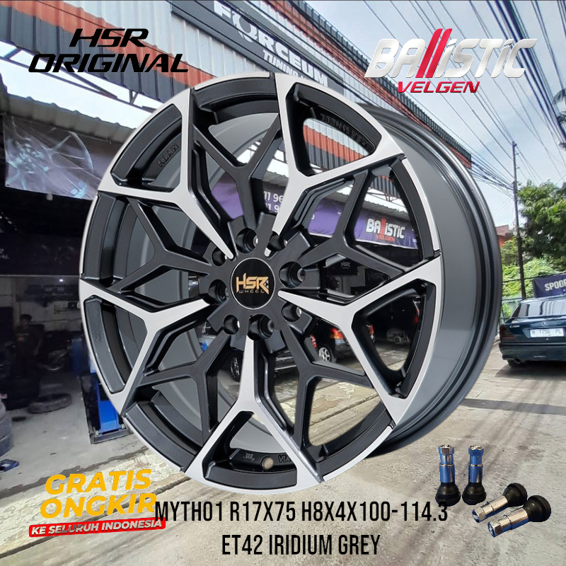 VELG MOBIL RACING RING 17 HSR MYTH01 Untuk Mobil Avanza Xenia Mobilio Kijang Super Raize Spin Jazz