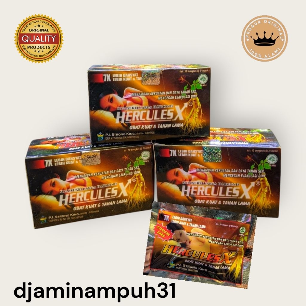 HERCULES kapsul Obat kuat pria Alami tahan lama