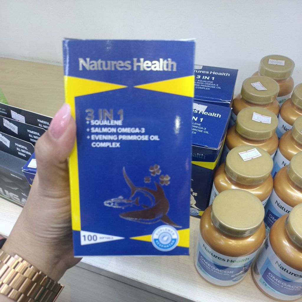 Natures health 3 in 1 isi 100s (Squalene+ Salmon omega369)