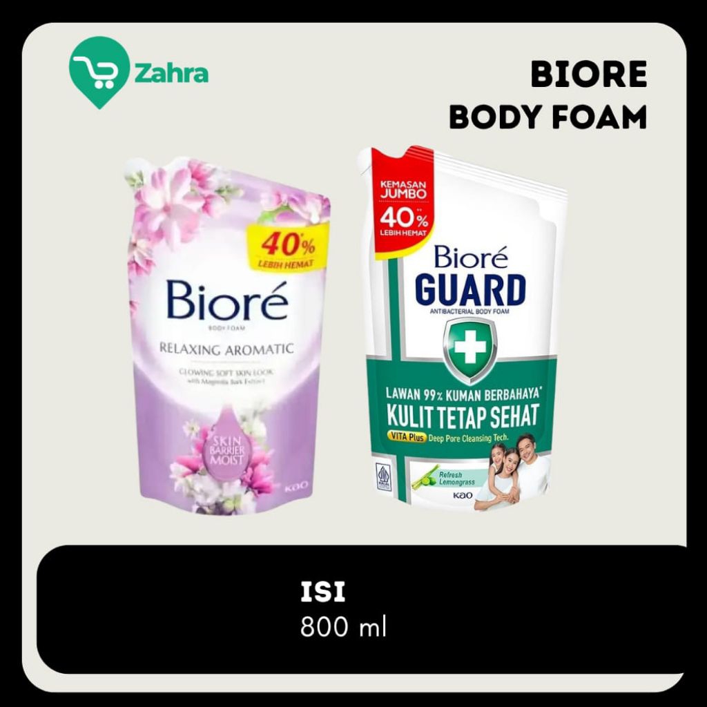 Biore Body Wash 800ml Refill