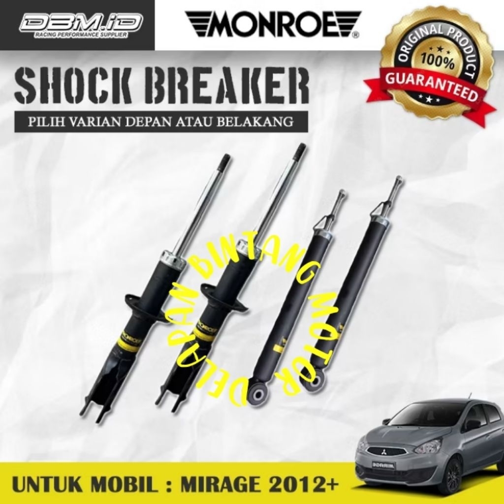 SHOCKBREAKER DEPAN BELAKANG MONROE MITSHUBISHI MIRAGE