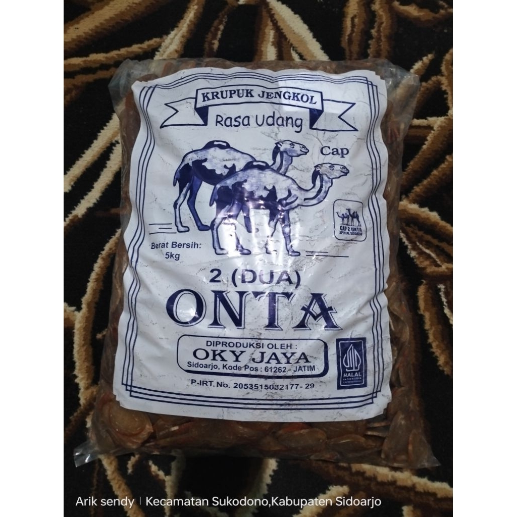 Kerupuk mentah spesial cap 2 onta/kerupuk jengkol/kemasan 1 kg dan 5 kg