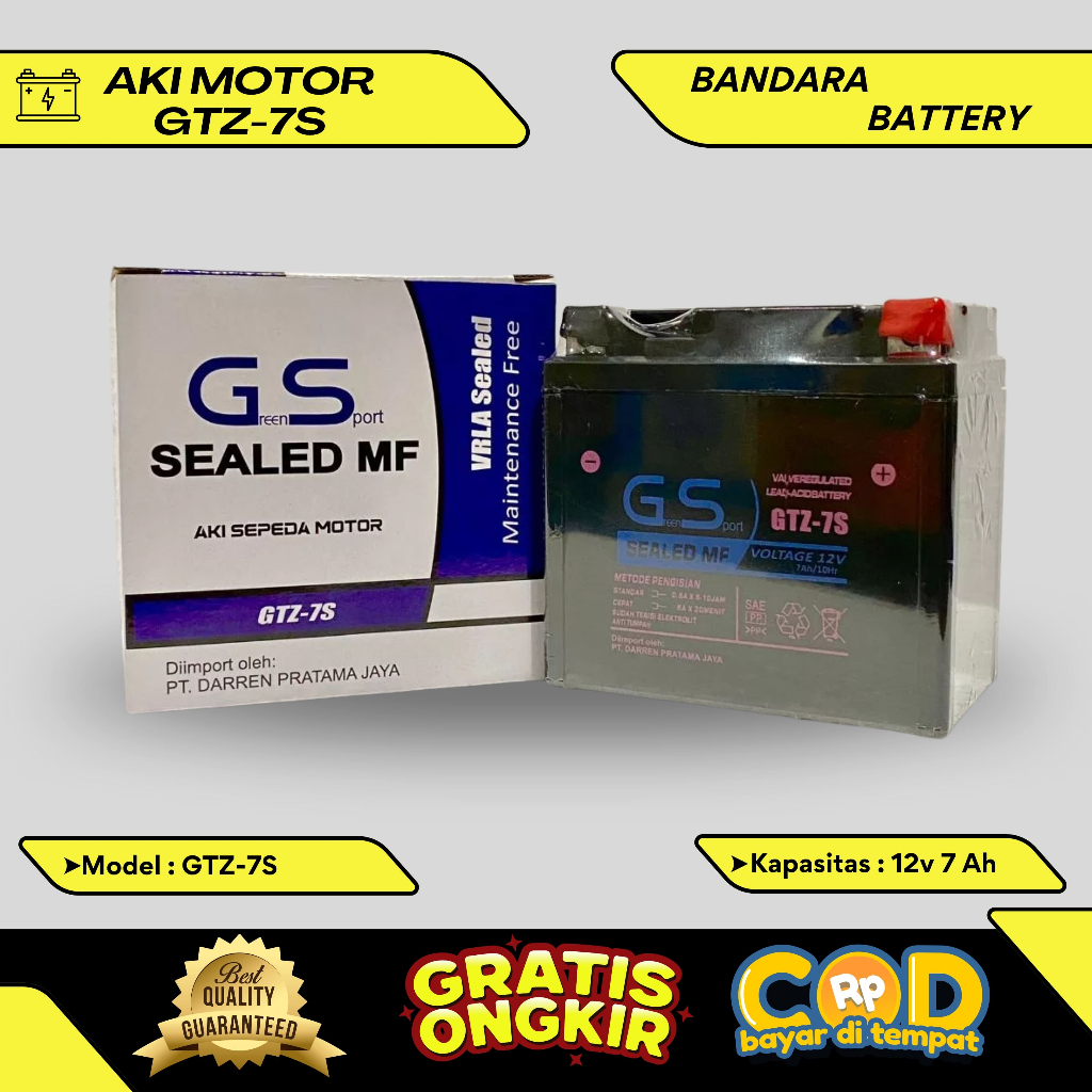 Aki Motor Vario 160 GS GREEN SPORT GTZ7S