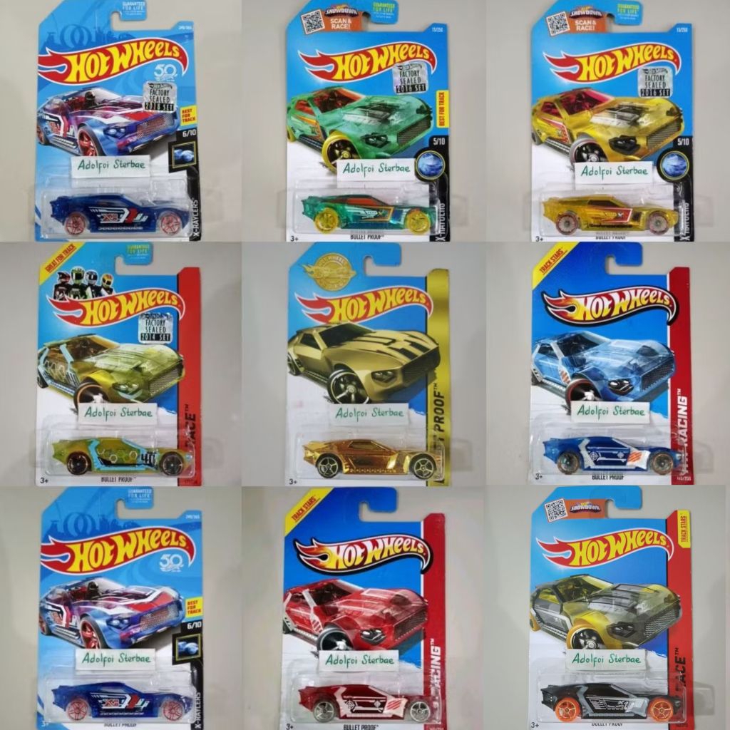 hotwheels hot wheels bullet proof factory sealed x-raycers best for track stars race off game hw rac