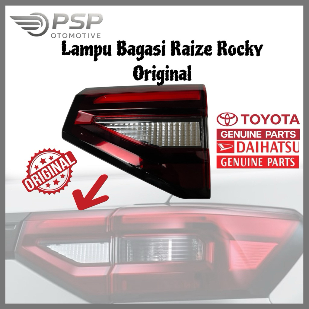 lampu bagasi Rocky Raize original stoplamp bagasi Raize Rocky kanan atau kir lampu pintu bagasi raiz
