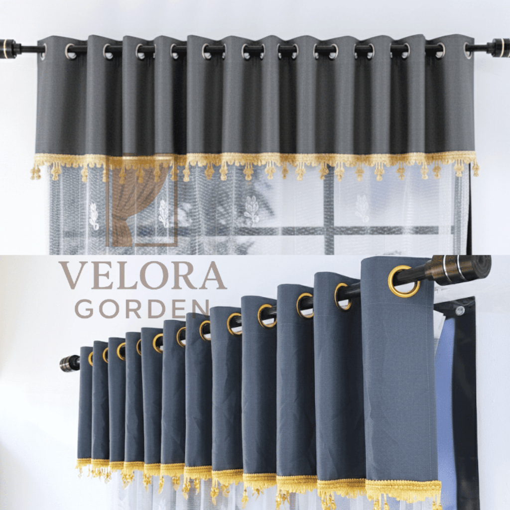 Poni Gorden Saja Gelombang Poni Blackout Poni Gorden Polos Rumbai Ring Silver