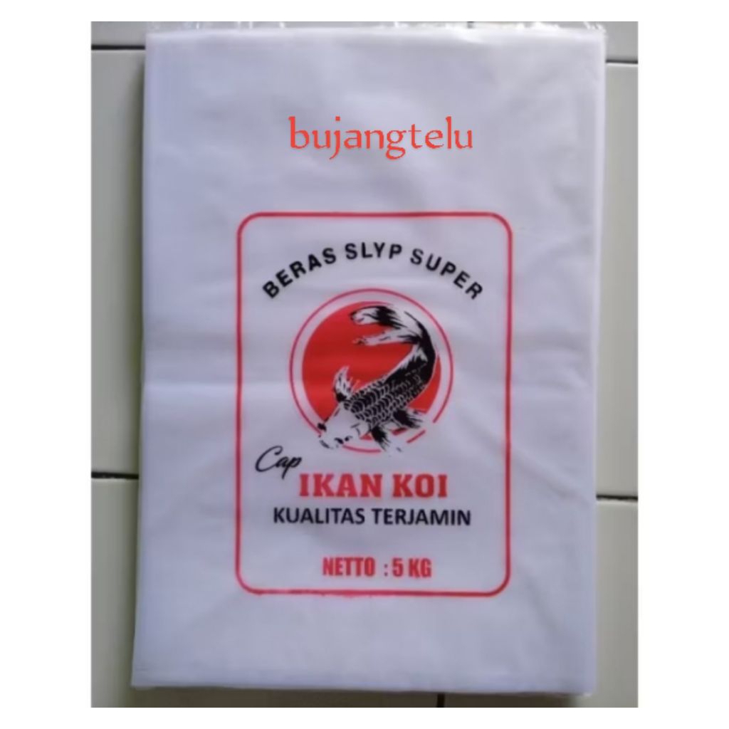 plastik beras ikan koi 5kg isi 100pcs