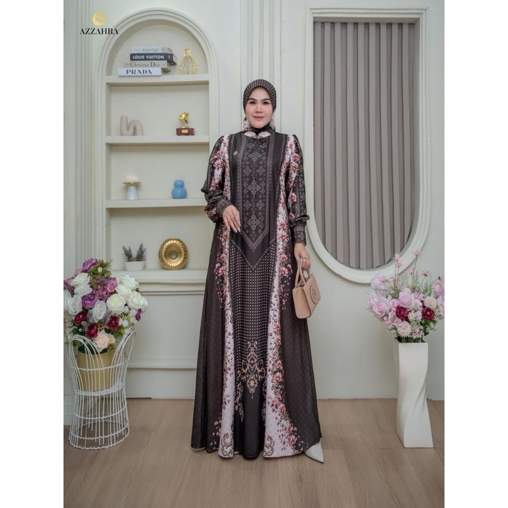 Gamis Syari/AZIZAH SERIES BY AZZAHRA SYARI/Gamis Syari Cantik Premium
