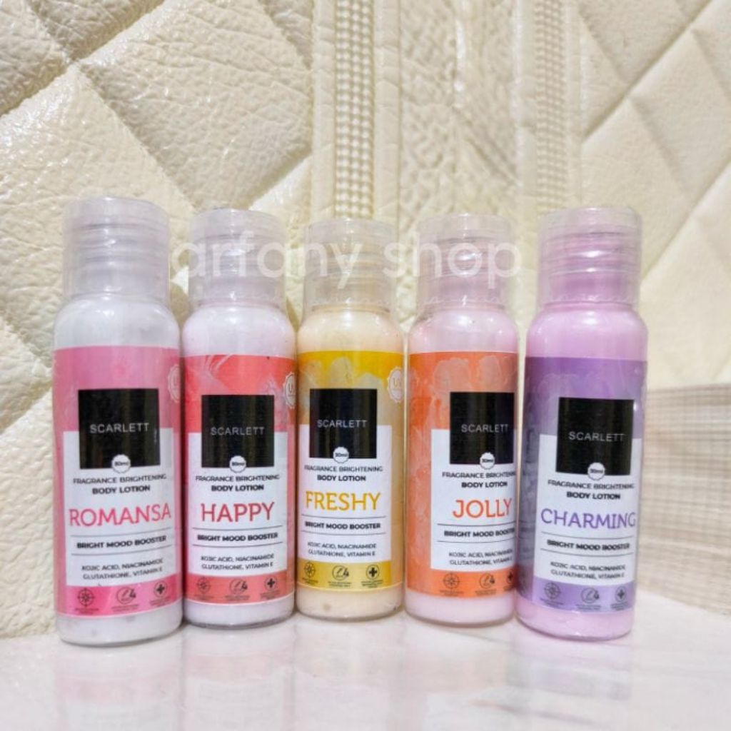Scarlett body lotion mini uk 30ml melembabkan kulit
