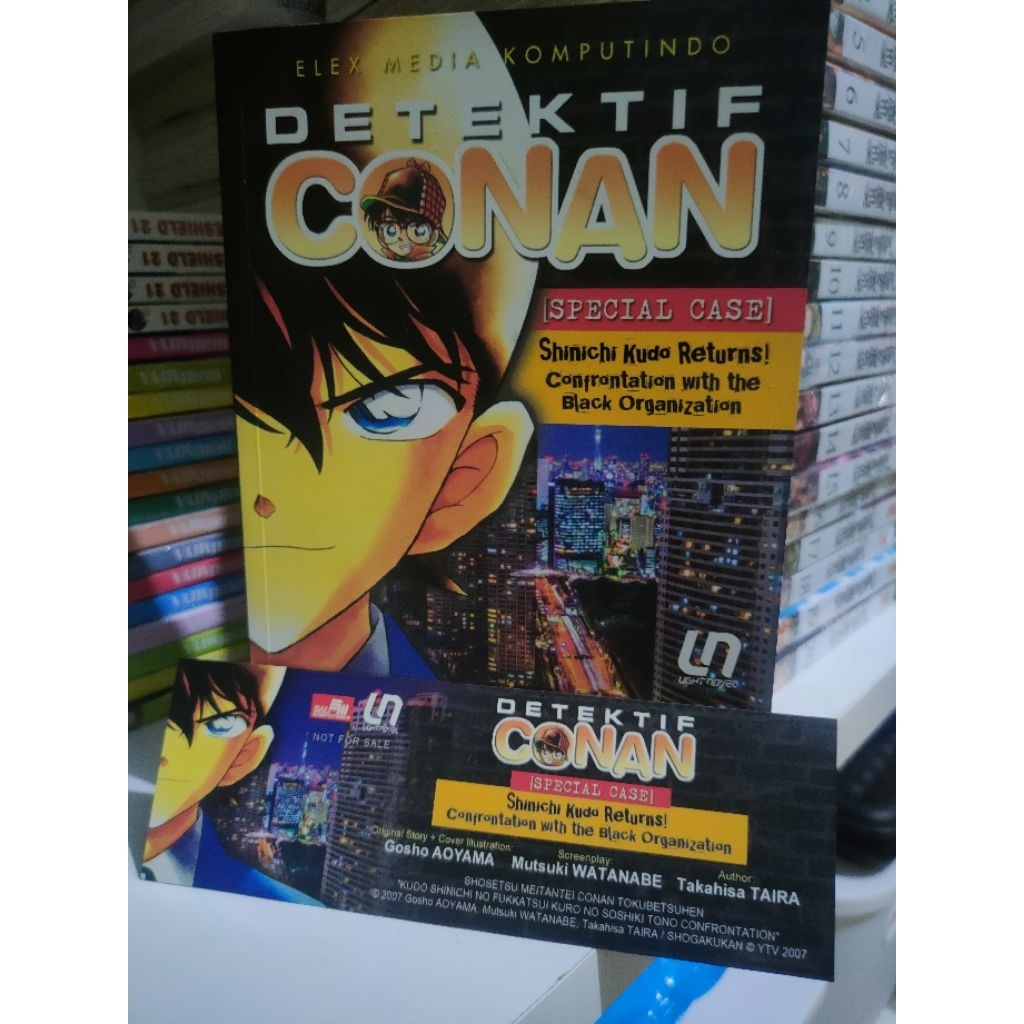 Light Novel Detektif Conan: Special Case Shinichi Kudo Returns Confrontation with the Black Organiza