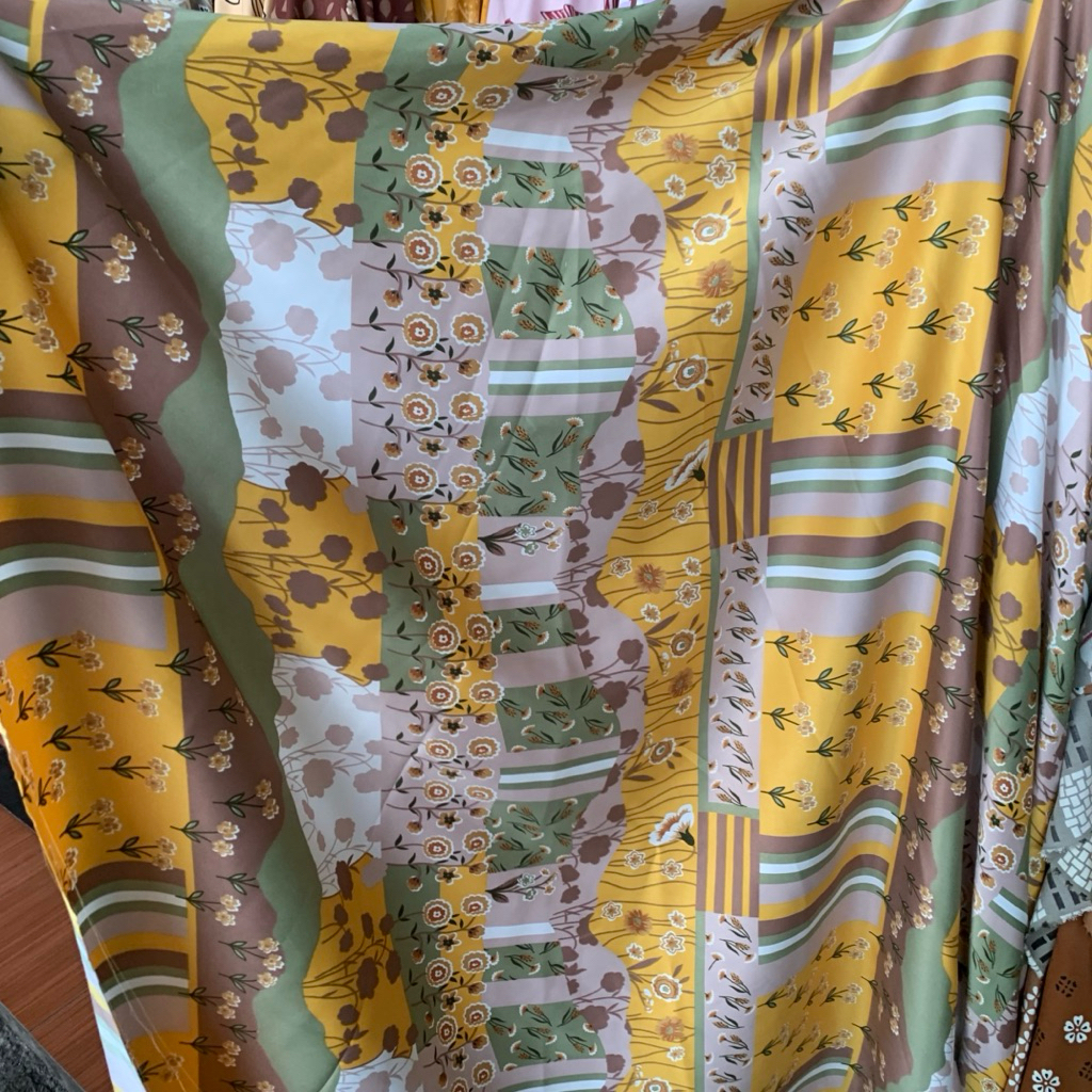 kain dior silk motif - kain satin dior motif - kain dior silk satin motif premium [AM02]