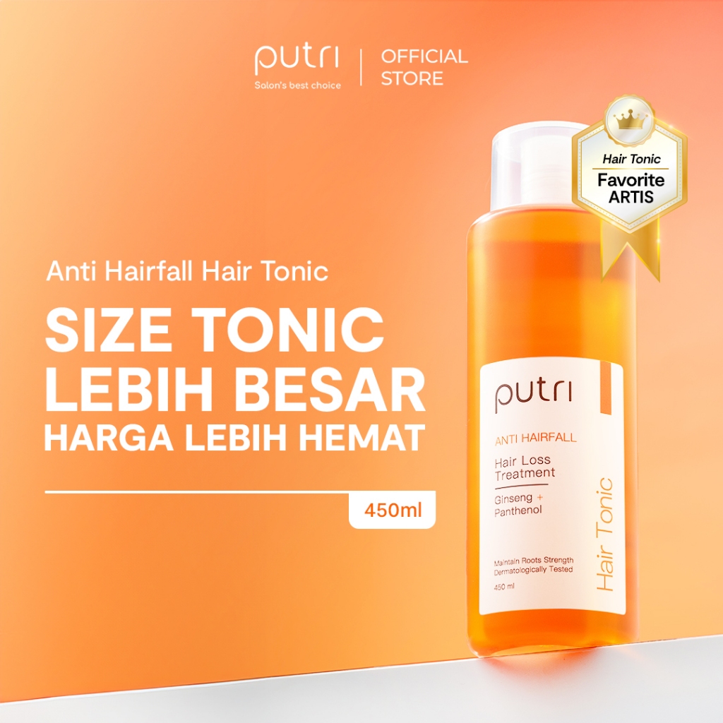 [PRODUK TERLARIS] Putri Anti Hairfall Hair Tonic 450mL | Anti Rambut Rontok, Hair Loss | Tonik Rambu