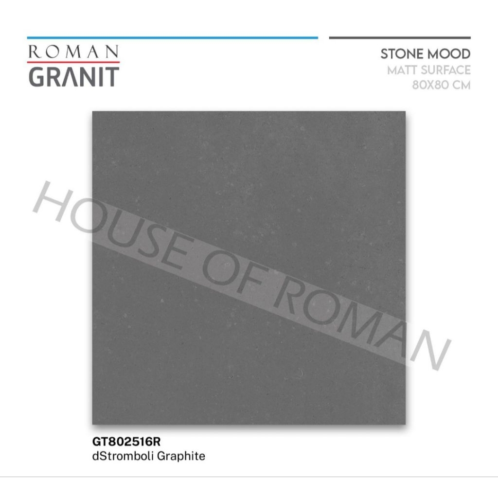 Roman Granit GT802516R dStromboli Graphite 80x80 Kw1