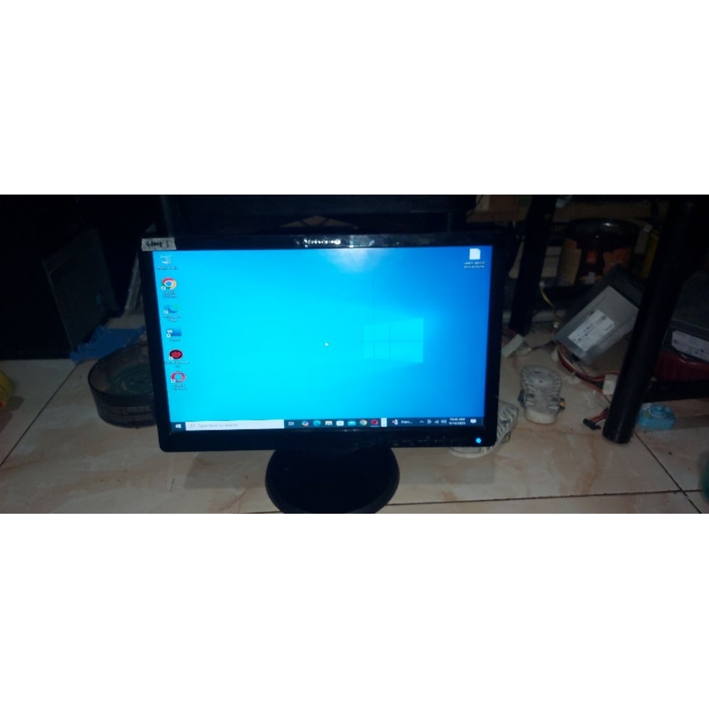 monitor LED 19" minus tanpa kaki