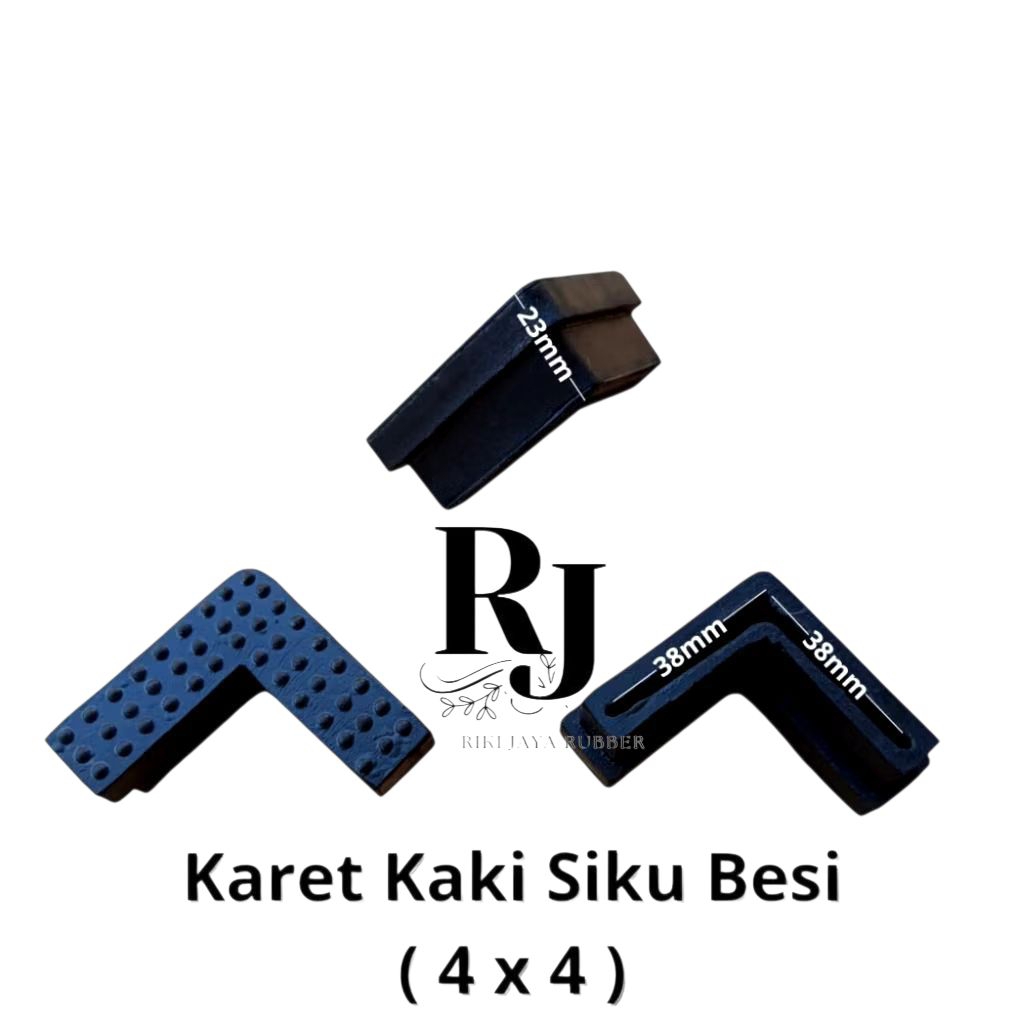KARET KAKI SIKU (4x4)karet kaki meja/kursi/besi/rak