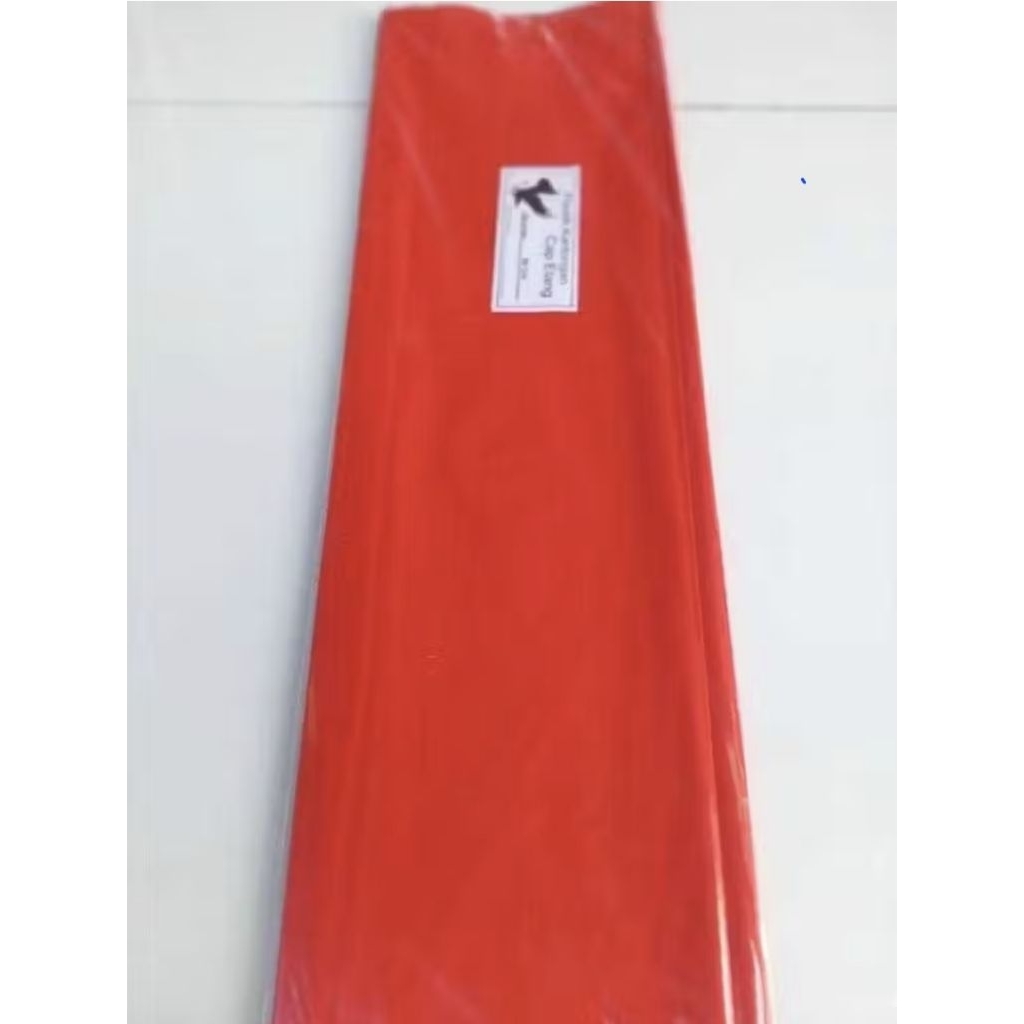 PLASTIK LAYANGAN TEBAL 0,05 CAP ELANG WARNA MERAH 1 METER