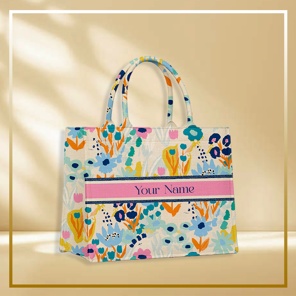 Malka - Totebag Custom Premium Tas Wanita Kanvas Custom Nama Satuan