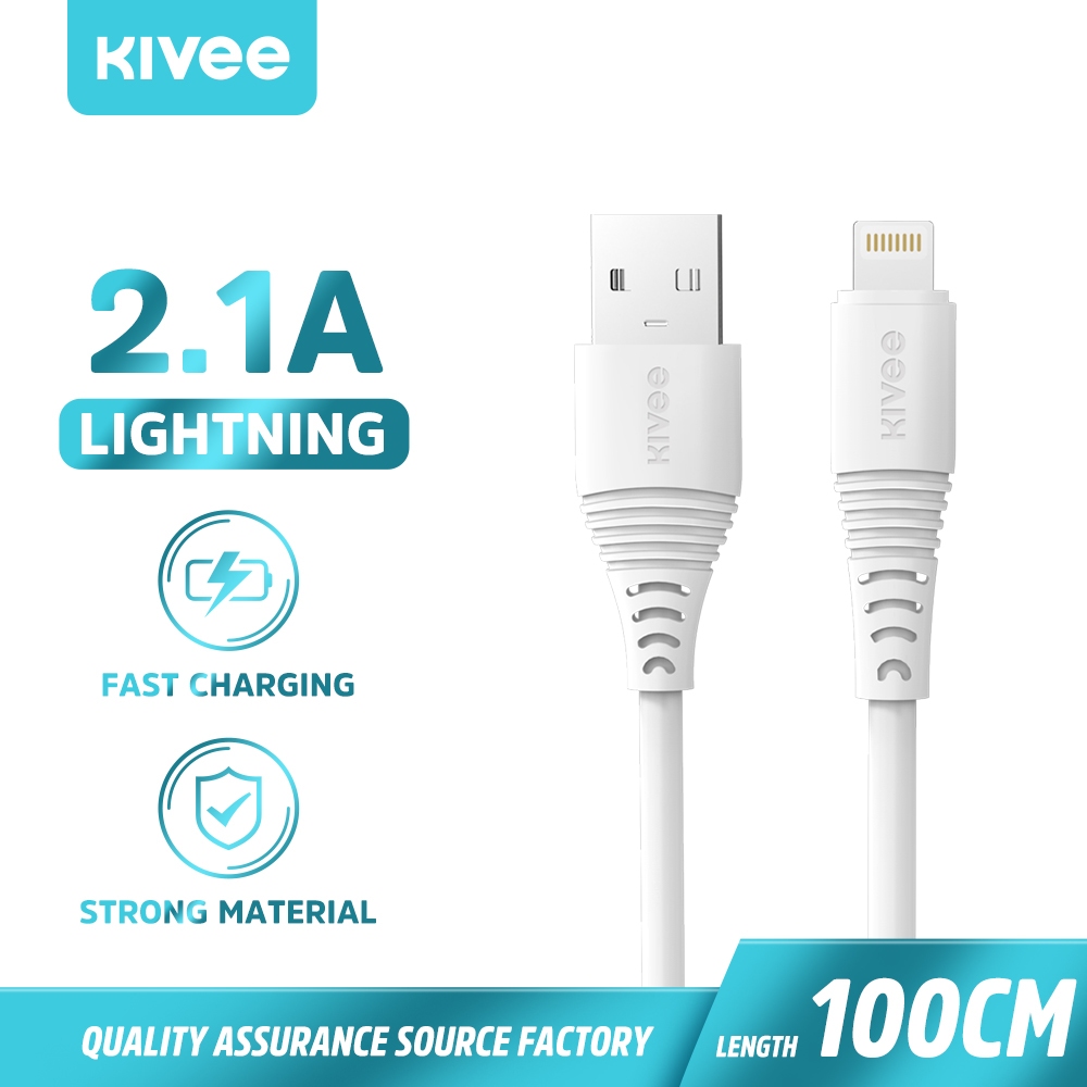(HOT)KIVEE Kabel Data Type C/Lightning/Micro Fast Charging CT01 For iPhone Samsung Xiaomi Original